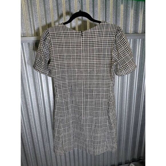 Zara Black & White Plaid Dress Women's Small - Picture 2 of 5